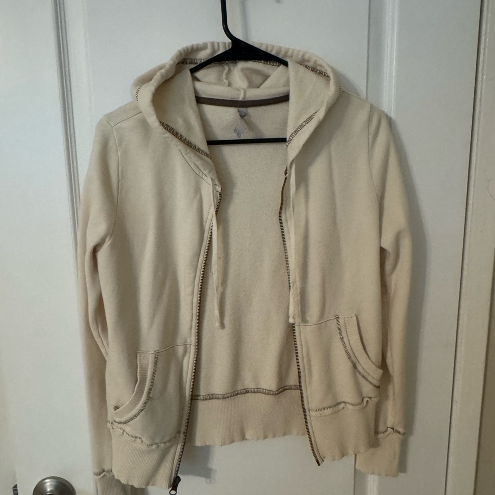 Old Navy Cream and Brown Jacket